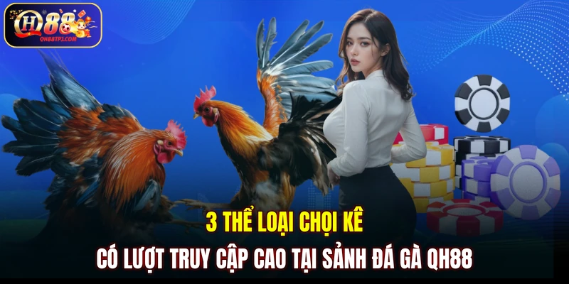 3 thể loại chọi kê có lượt truy cập cao tại sảnh đá gà QH88