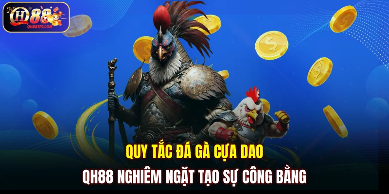 Quy tắc đá gà cựa dao QH88 nghiêm ngặt tạo sự công bằng
